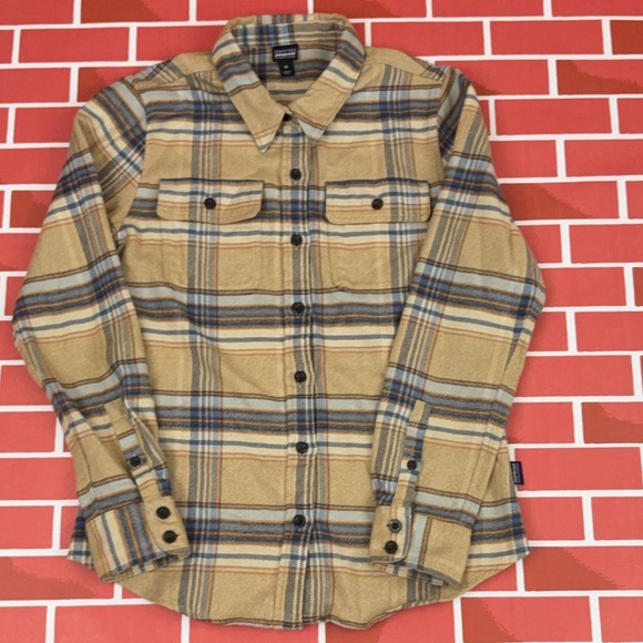 Patagonia Other - Patagonia Fjord Flannel Shirt Women's XS Plaid Organic Cotton Button-Up